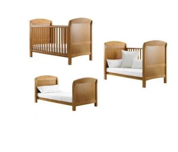 Promotional 3 in 1 Baby Furniture Solid Pine Wooden Crib for Baby