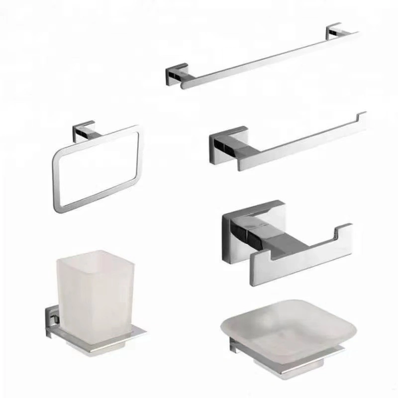 Wholesale Stainless Steel Washroom Fittings Modern Sanitary Ware Black Bathroom Accessories 5% off