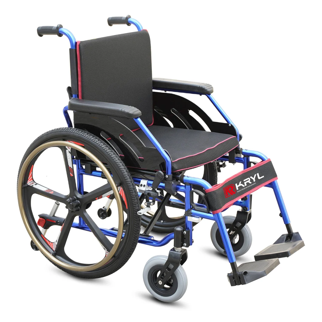 Reclining Back Mobility Power Mannual Wheelchair Rear 22/24 Inch Wheel Disability Scooter Medical Equipment