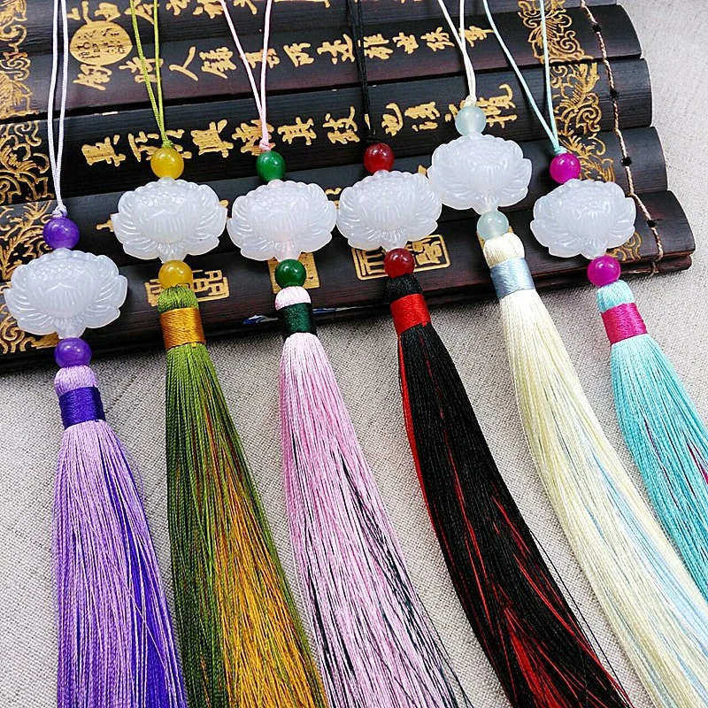 Long Retro Mixed Color Tassel Hanging Pendant Home Decor Handmade Hanging Ball Tassels Fringe Curtain Accessories